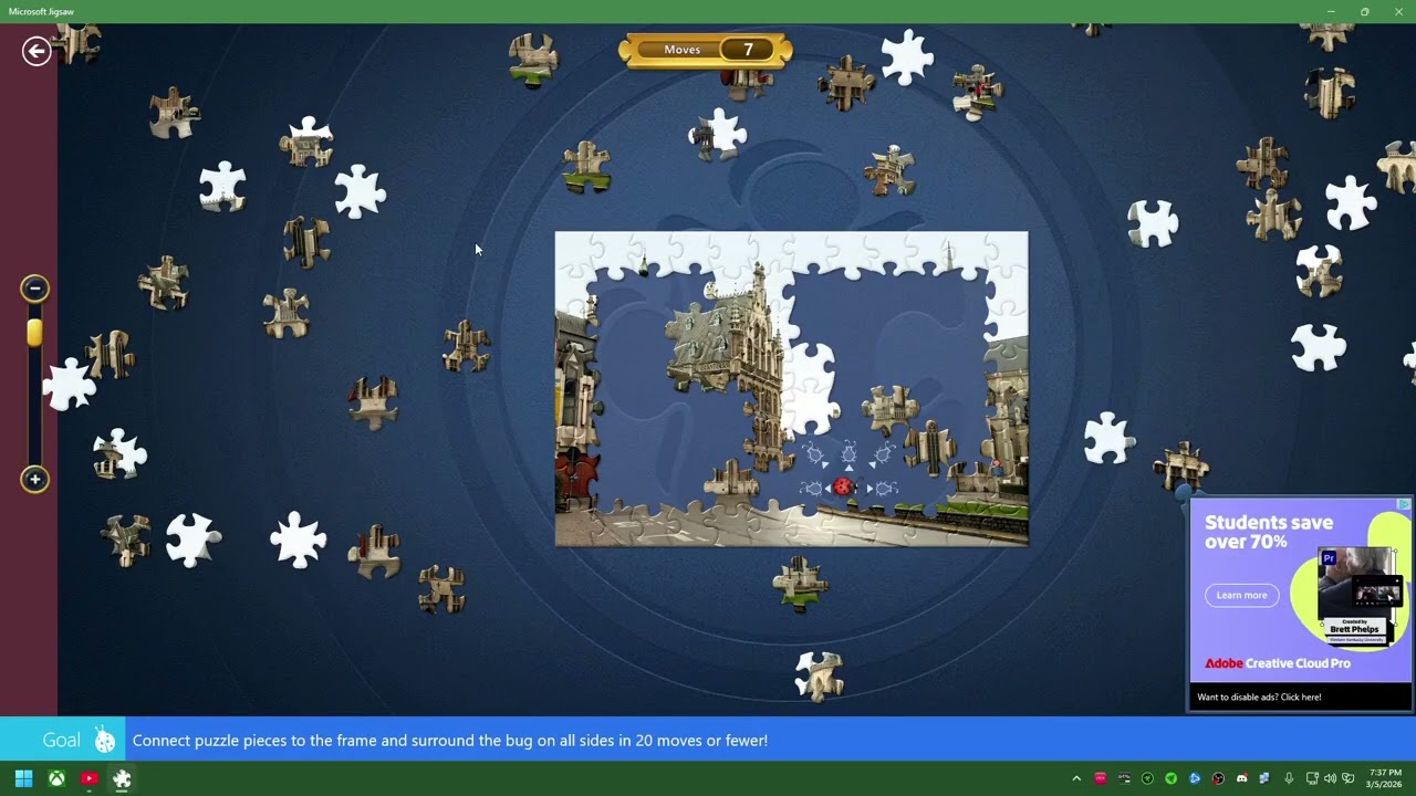 Let's play some Microsoft Jigsaw puzzles