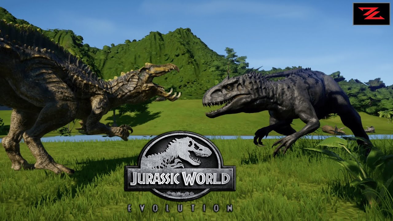 Dracodentitan VS Indominus Rex , T- Rex 🦖 Dinosaurs Battle - Jurassic World Evolution