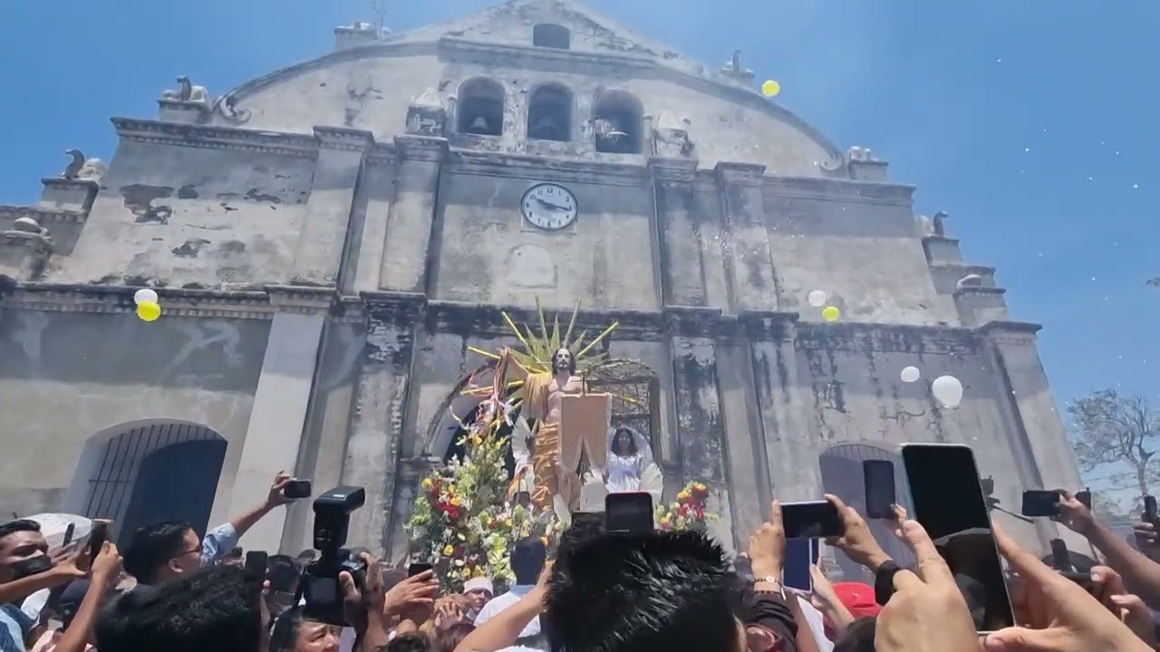 Salida de Iglesia de Imagen Cristo Resucitado. Niquinohomo, Masaya 2022