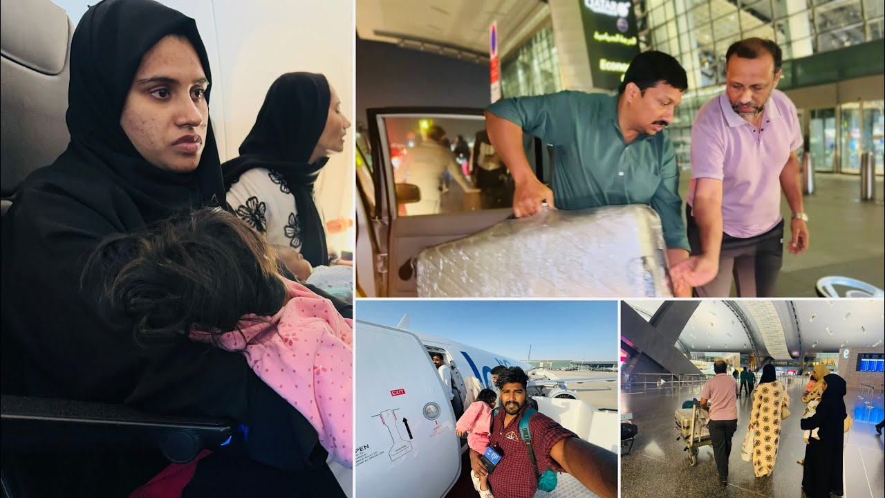 ഉപ്പാനോട് യാത്ര പറഞ്ഞു നാട്ടിലേക്ക് ആൽഹംദുലില്ലഹ് നാട്ടിലെത്തി 🤲|QATAR|COUPLE