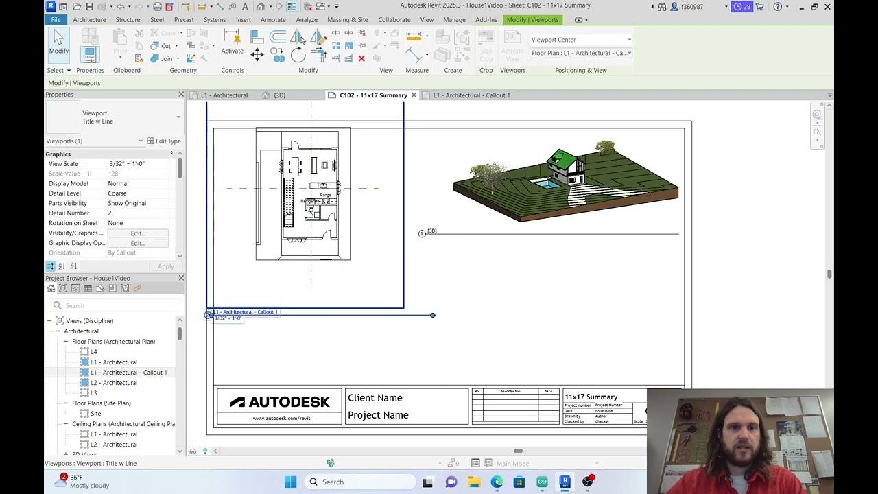 Drafting: Revit Prepping 11x17 Sheet for Printing