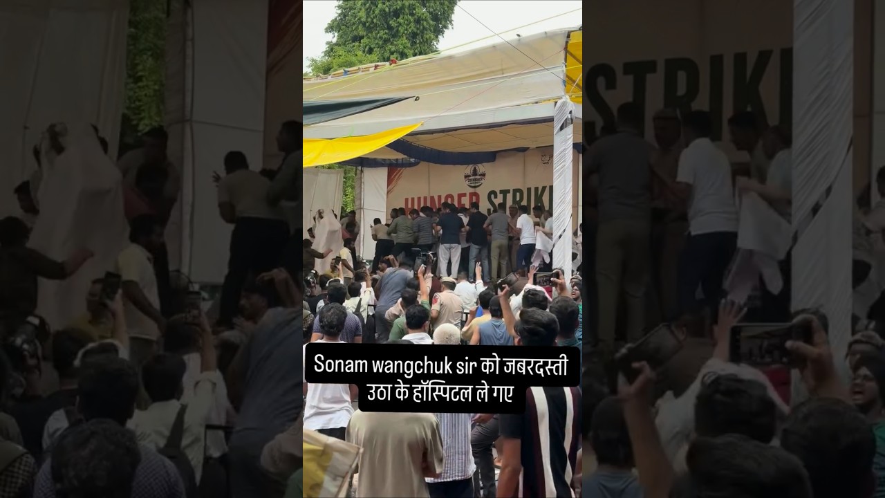 Sonam Wangchuk arrested by police at Jantar Mantar LIVE news
