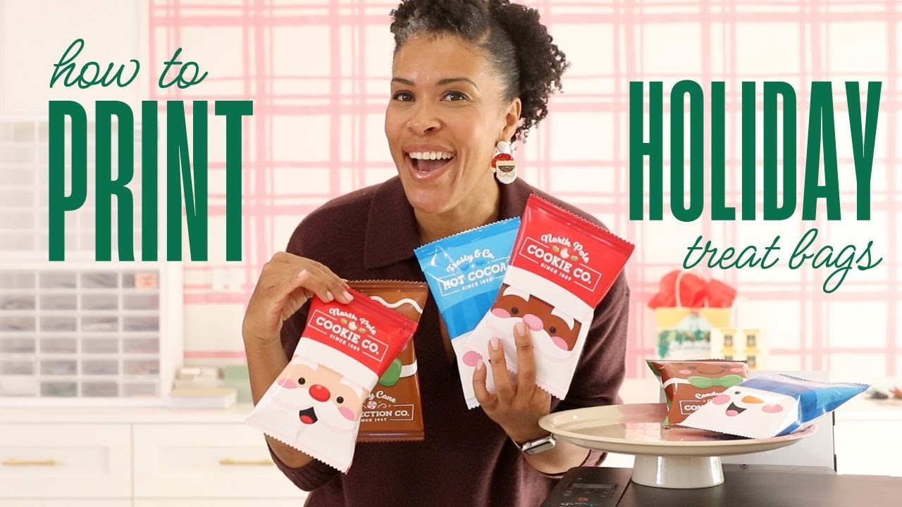How to Make a Holiday Treat Bag with your Printer at Home