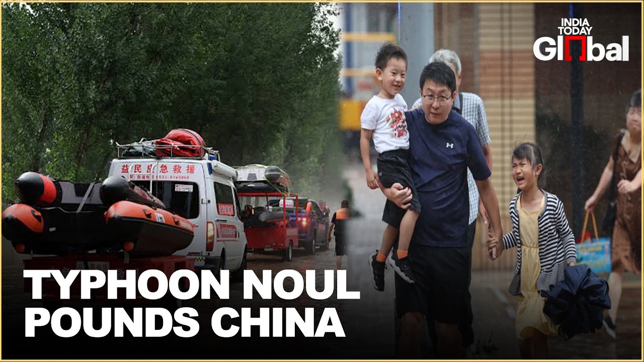 Typhoon Noul Hits China, Over 715,000 Evacuated as Hong Kong Faces Strong Winds and Heavy Rain
