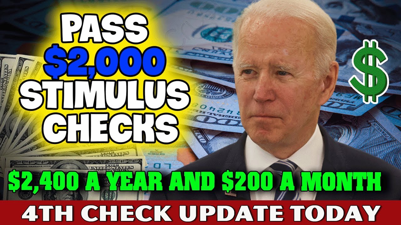 Stimulus Check 4th Update Today JUNE 2022 - PASS $2,000 STIMULUS CHECK