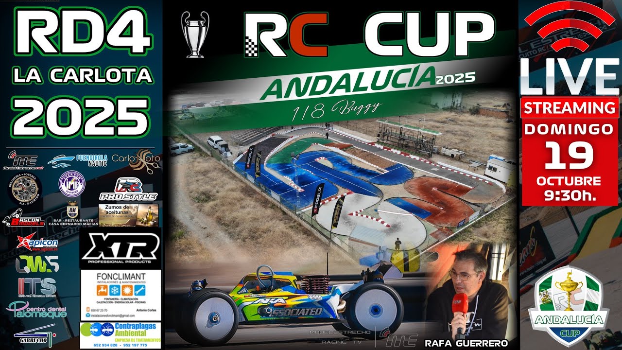 FINAL - RD4 Cto. 🏆 RC CUP 🏁 ANDALUCÍA 1/8 BUGGY 2025 - LA CARLOTA ( Córdoba )
