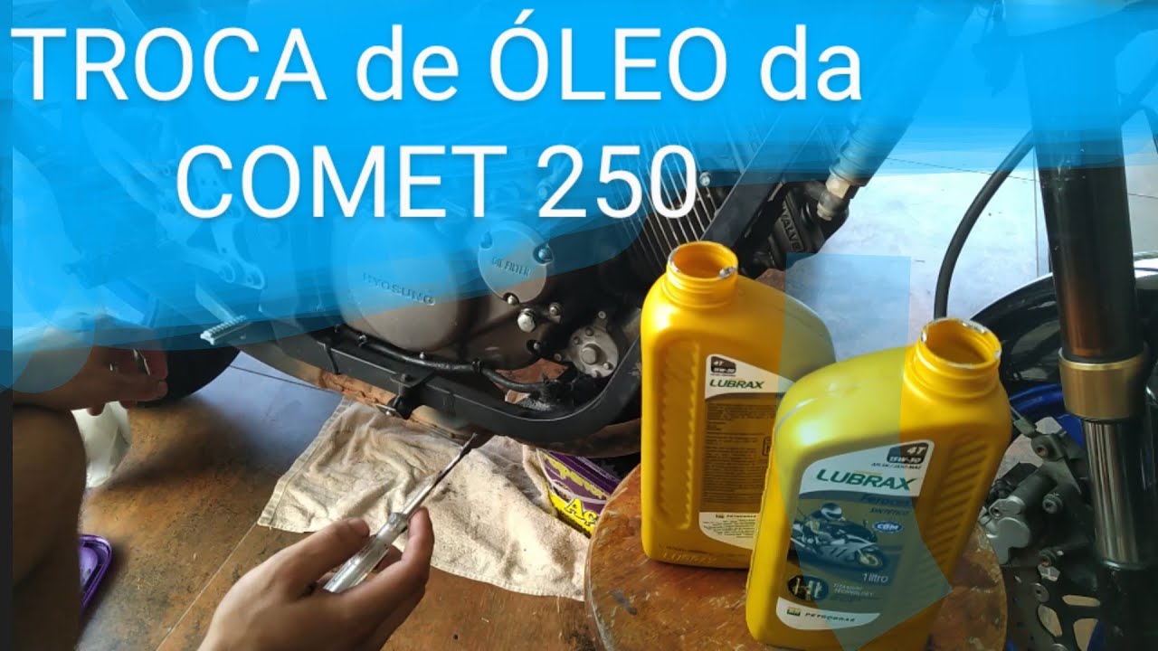 TROCA De ÓLEO e FILTRO de ÓLEO COMET GTR 250 e COMET GT 250