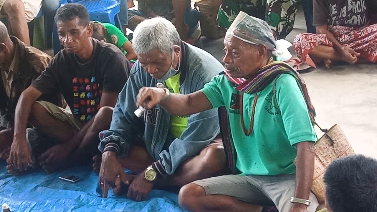 Ritual Aldeia Porlamano Post. Tutuala kolia lulik sira duni covid-19 labele daet nia ema sirs.