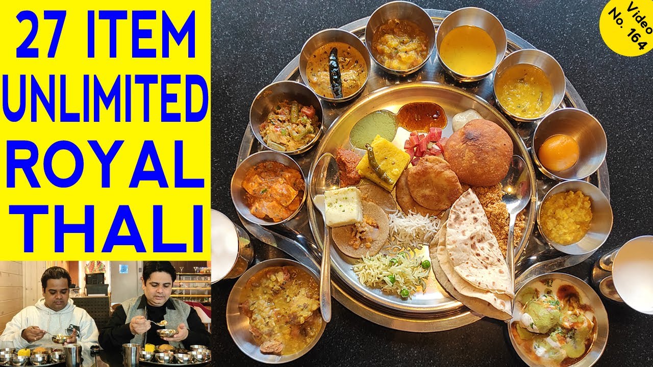 UNLIMITED FOOD in DELHI ! 27 Items Unlimited Thali ! Rajouri Garden ! Delhi Food Vlog