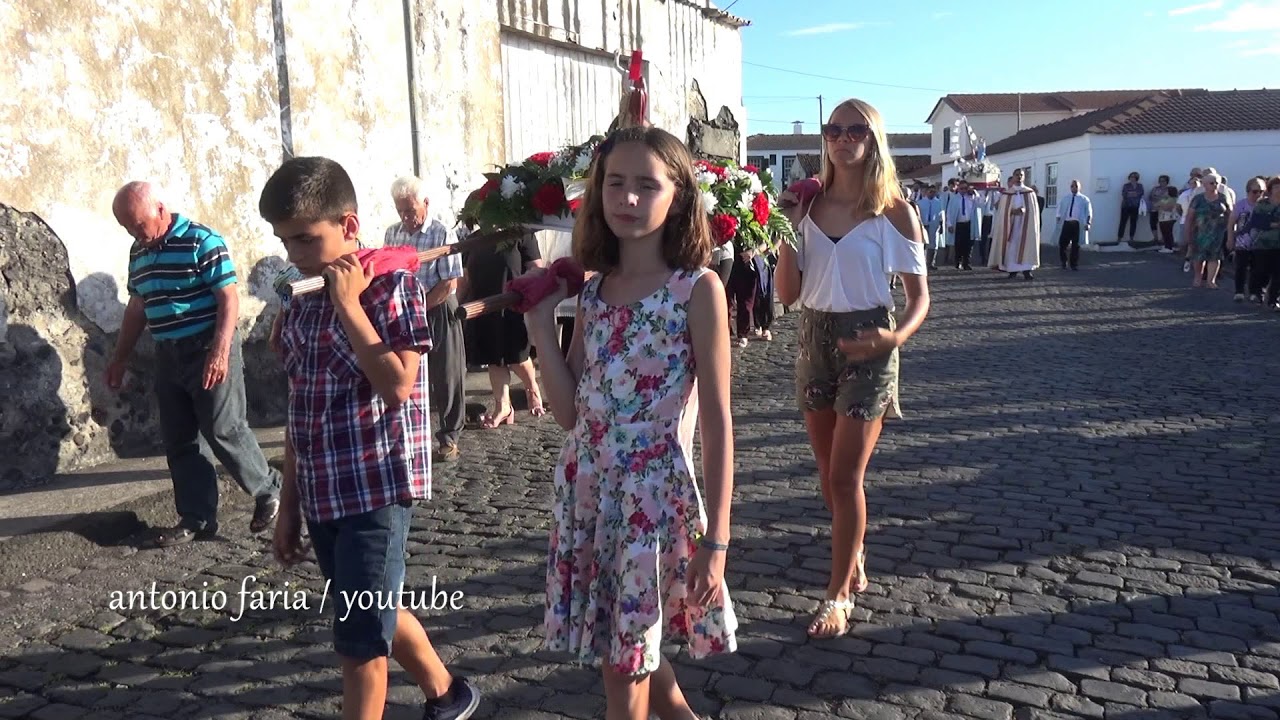 Fim da Prociss&atilde;o Sr&ordf; Boa Viagem, Areia Larga 2018 Ilha do Pico