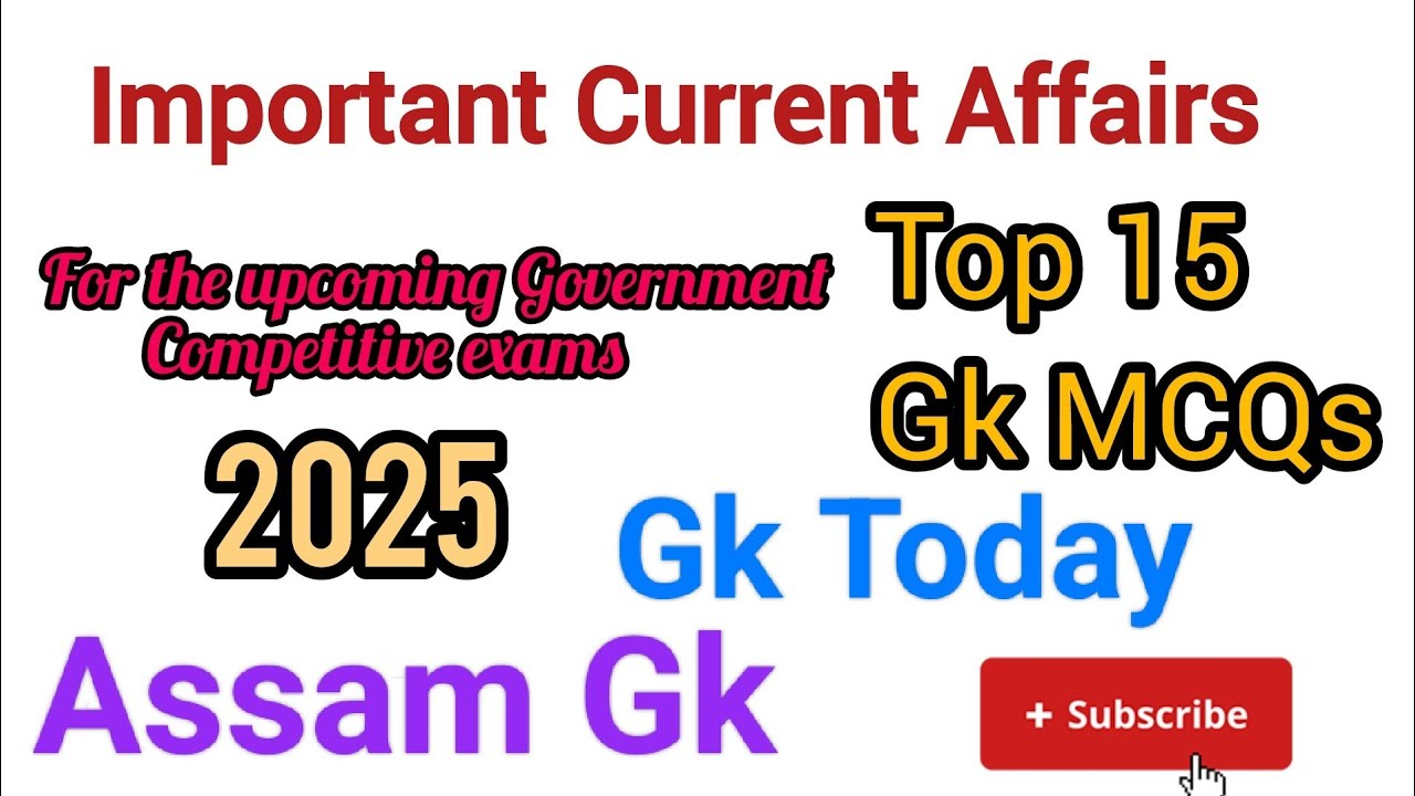 Important Current Affairs 2025 