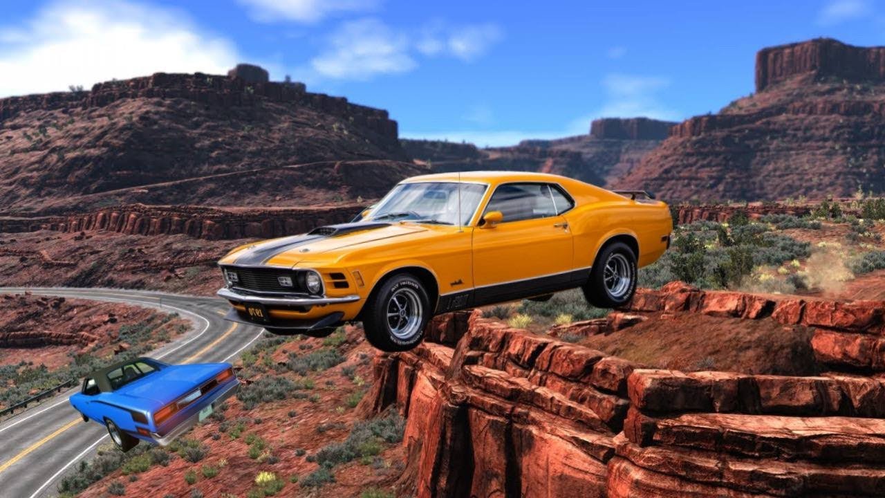 Cars Vs Cliff Roads Beamng Drive Challenge Ends In Total Destruction