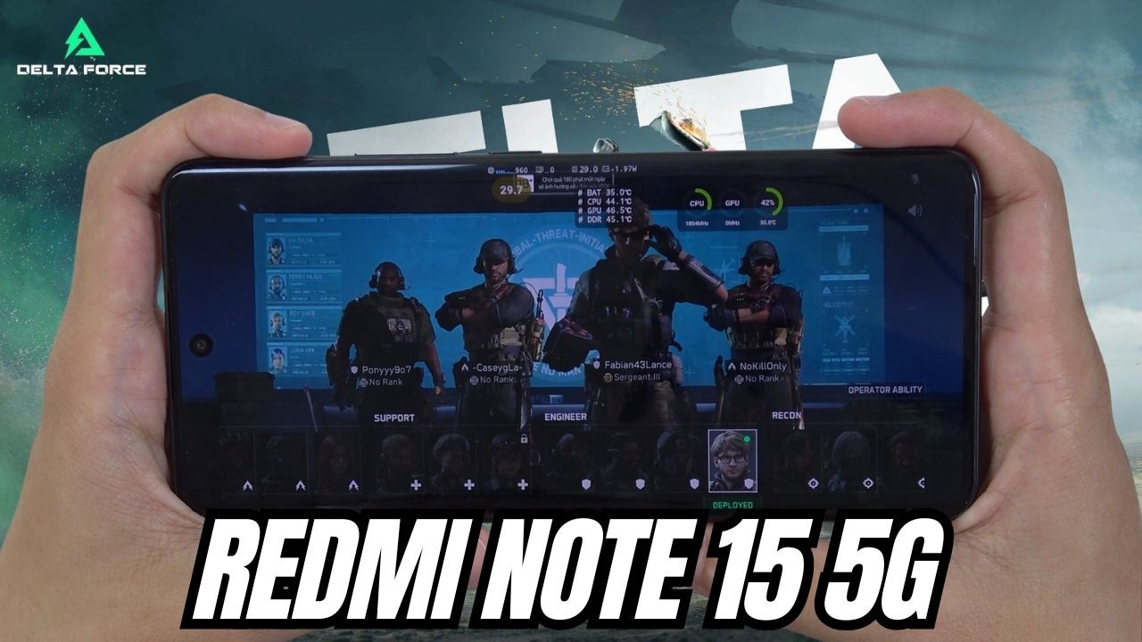 REDMI NOTE 15 5G Test Game DELTA FORCE | Snapdragon 6 Gen 3