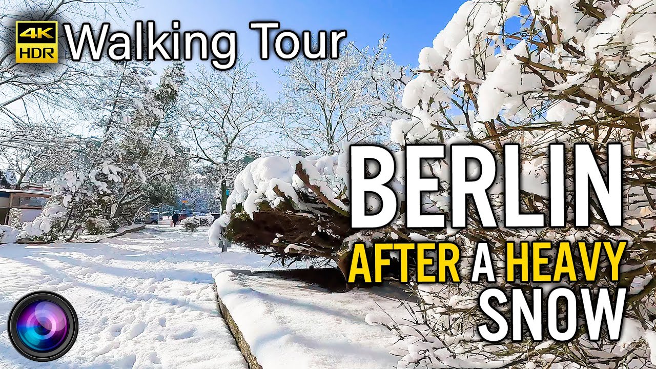 ❄️ SNOW WALK in BERLIN in 4K HDR | Brandenburg Gate to Bode Museum