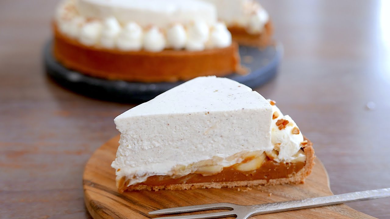 Tarte Banane Caramel & Mousse à la Vanille | wa's Cuisine | バノフィーパイ