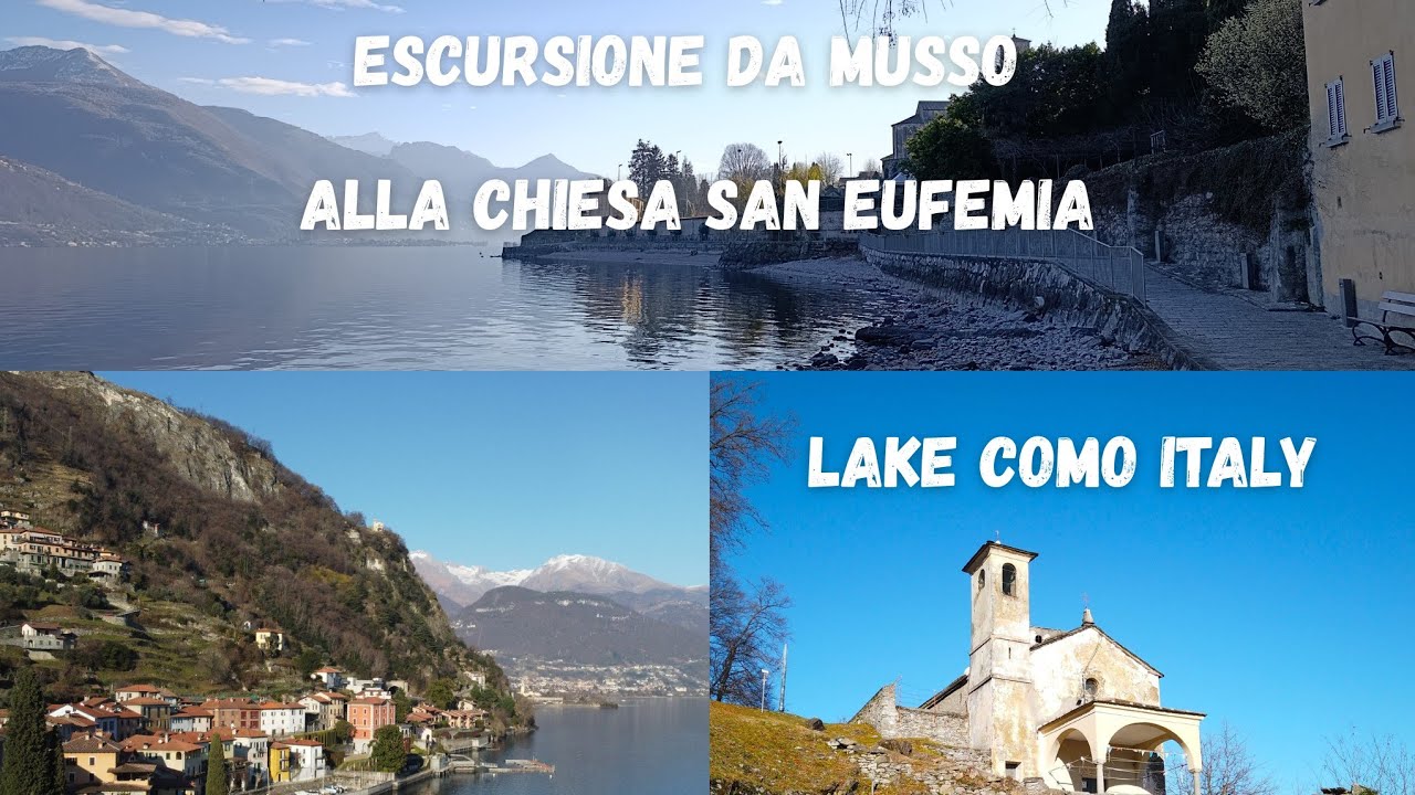 ESCURSIONE DA MUSSO ALLA CHIESA SAN EUFEMIA  -  LAKE COMO ITALY WALKING  TOUR -