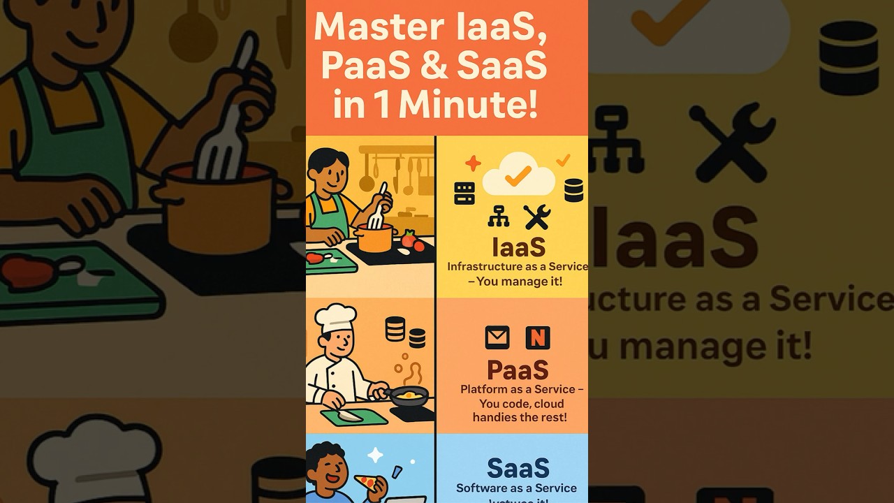 Types Of Cloud services - IaaS, PaaS  and SaaS