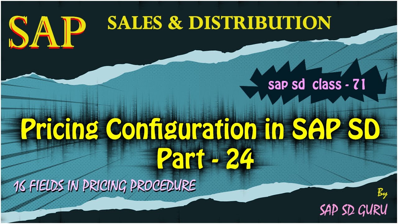 16 fields in Pricing Procedure |sixteen fields |Fields in Pricing Procedure #step #counter #subtotal