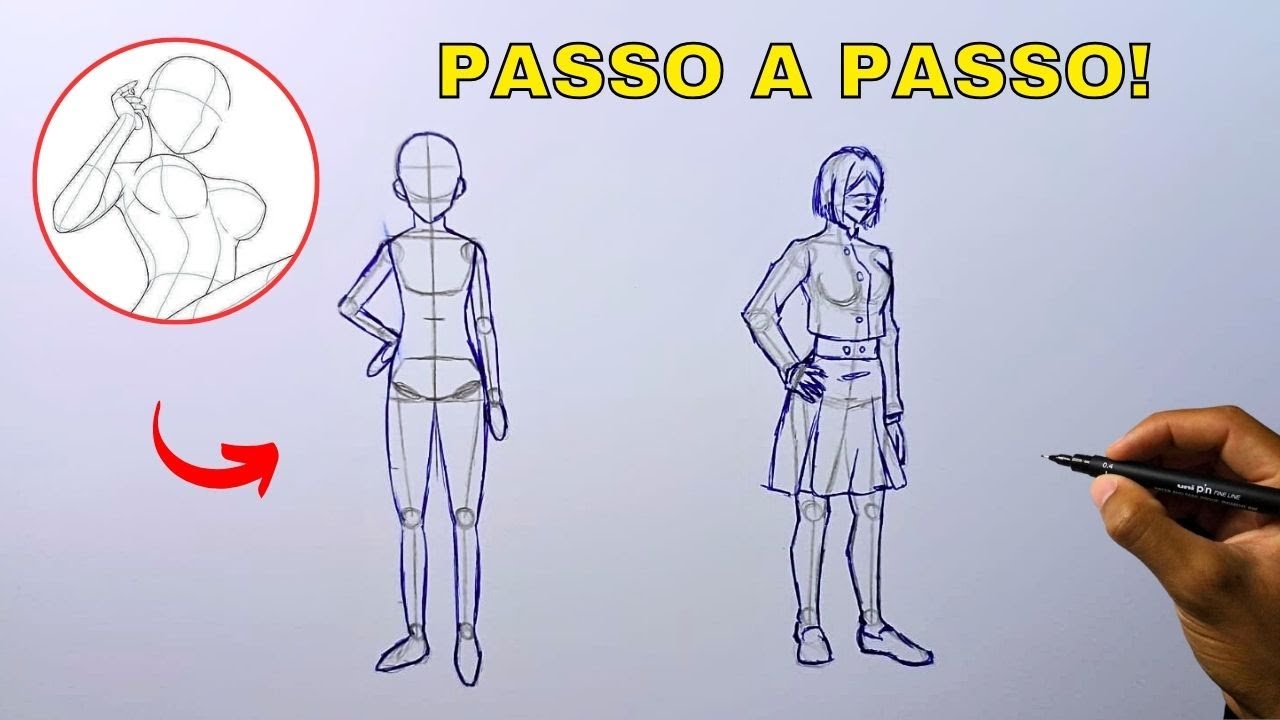 Desenho de Corpo Feminino para iniciantes!