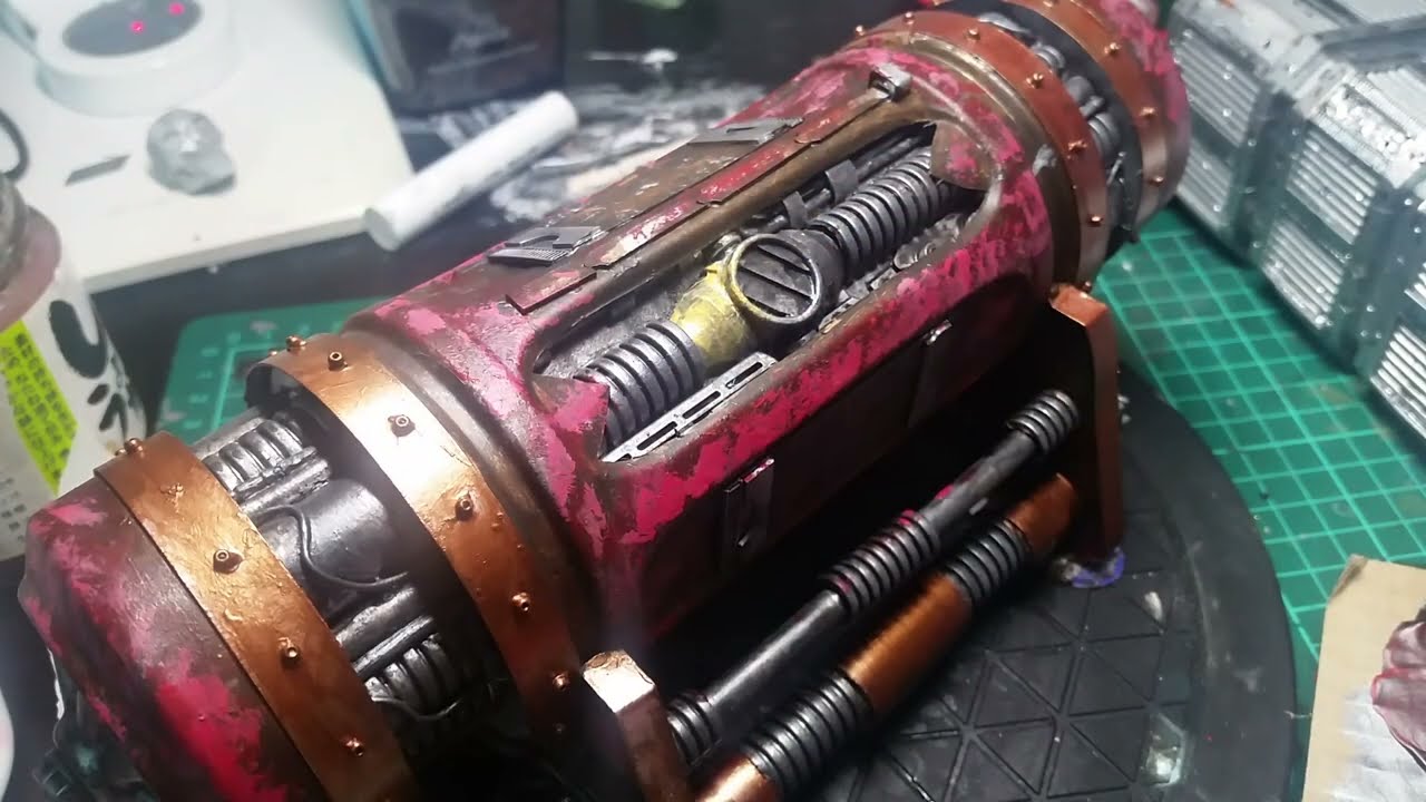 Scratch built 40k Generator terrain