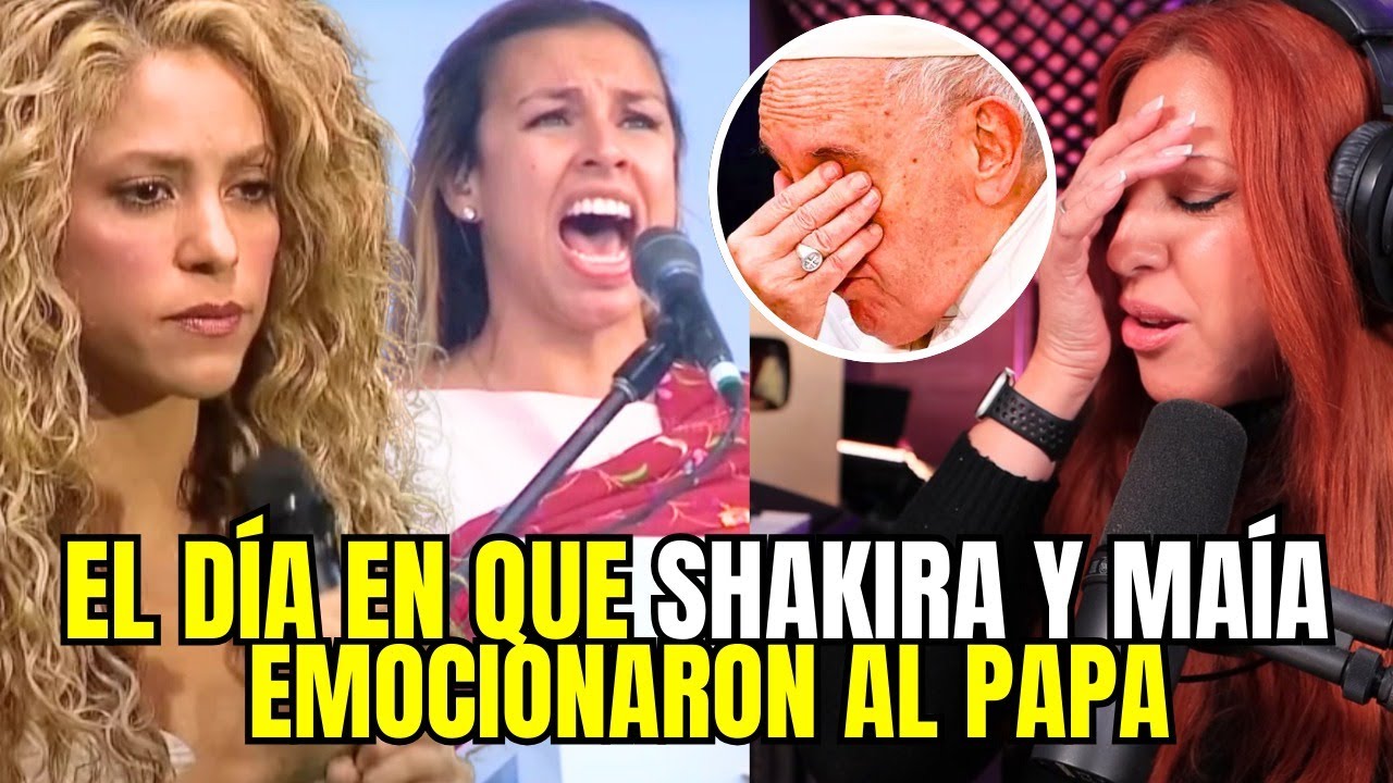 SHAKIRA Y MAÍA  CANTARON PARA el papa FRANCISCO!  SUBLIME! | Vocal coach reaction & analysis
