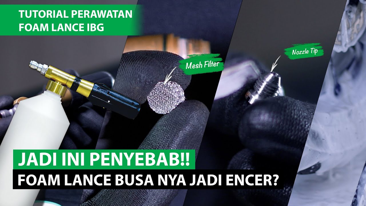 GRASS TUTORIAL : CARA MERAWAT FOAM LANCE IBG
