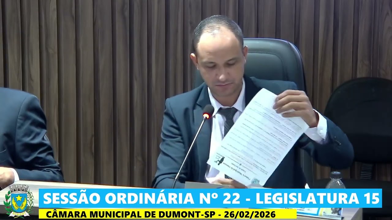 Sessão Ordinária Nº 22 - Legislatura 15 - 26-02-2026