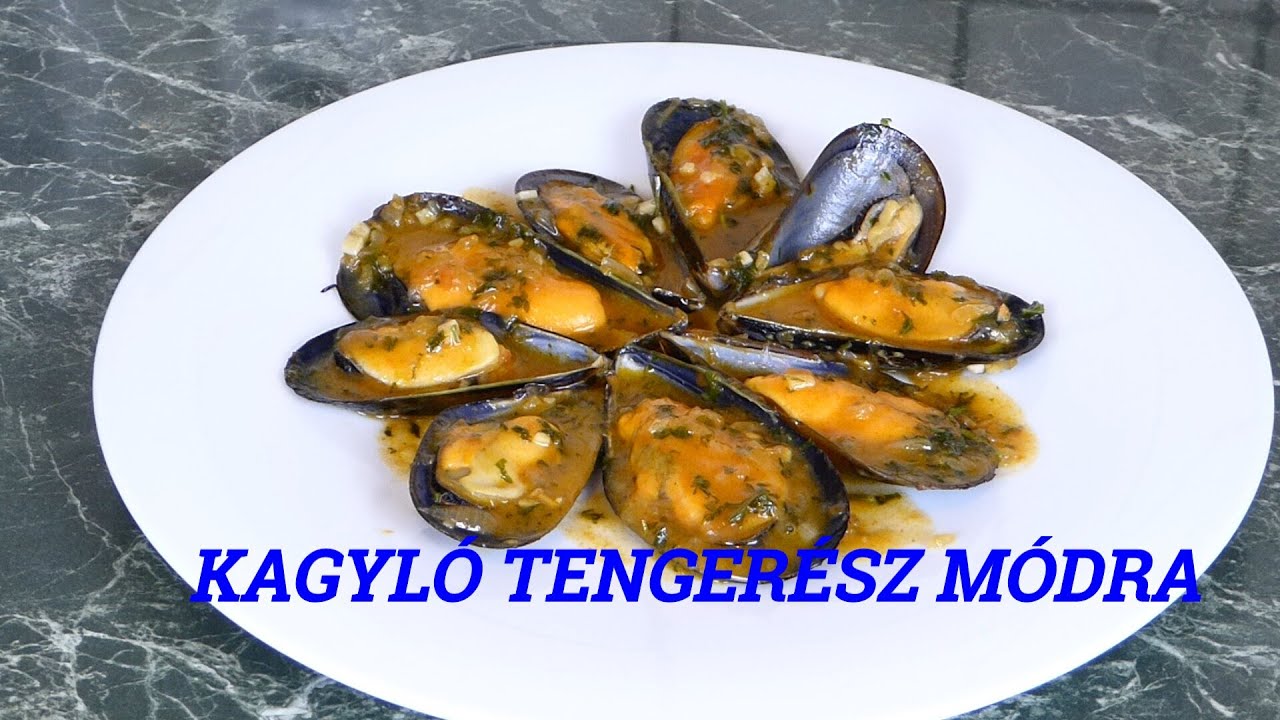 TAPAS 1: KAGYLÓ TENGERÉSZ MÓDRA (Mejillones a la marinera) - SPANYOL FALATOK ANGELLEL