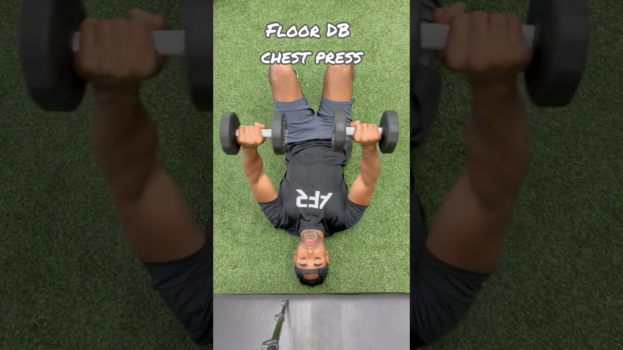 Floor Dumbbell Chest Press 