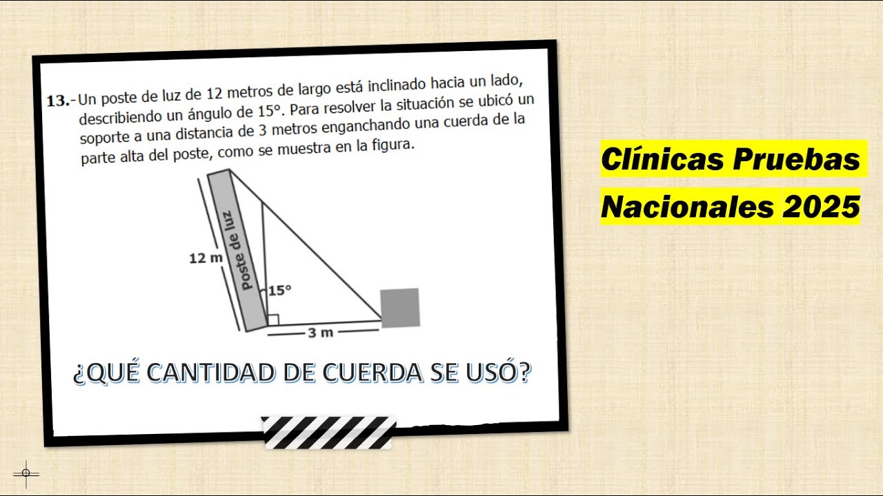 Aplicación de la Ley de Cosenos | Pruebas Nacionales