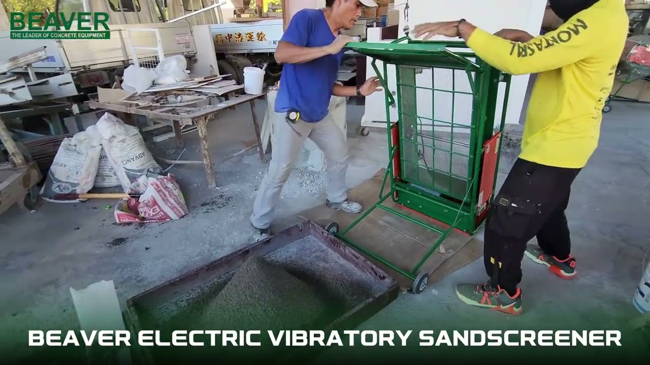 BEAVER Electric Vibratory Sand screener by MORTABOND