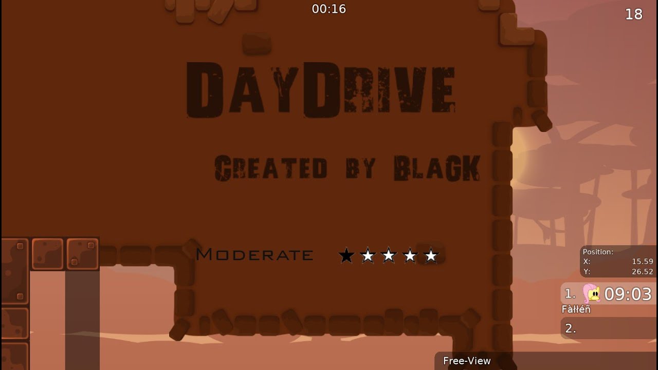 DDNet ( Teeworlds ) – Daydrive (Moderate ★✰✰✰✰)