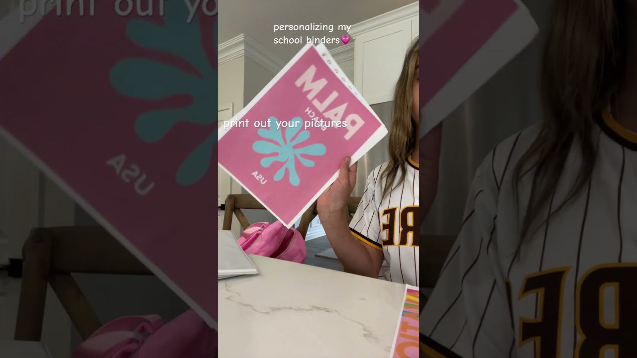 how to personalize a school binder or folder!! #fypシ #blowup #skincare #cosmetics #skincareproducts