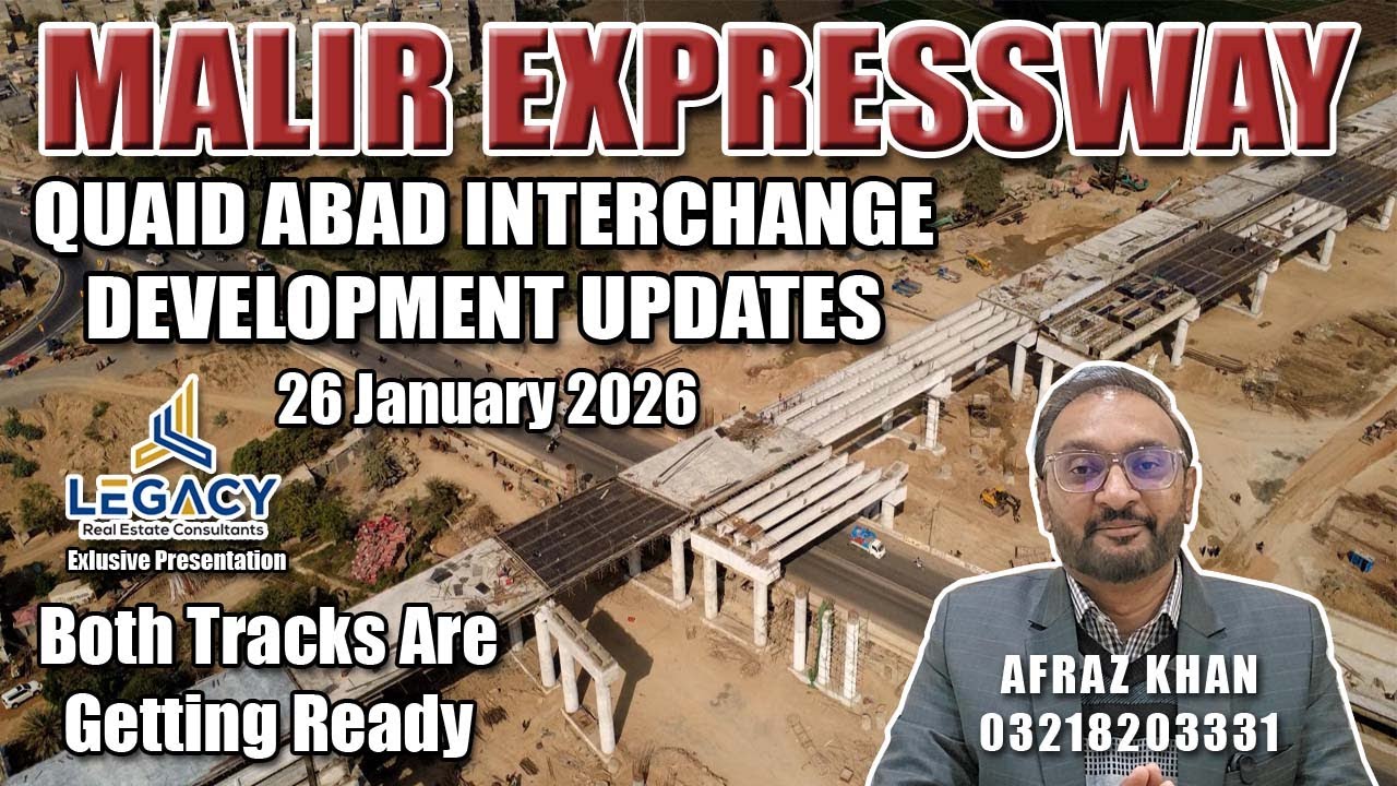 Malir Expressway I Quaidabad Interchange Development | 26 Jan 26 | Game Changer For DHA City Karachi