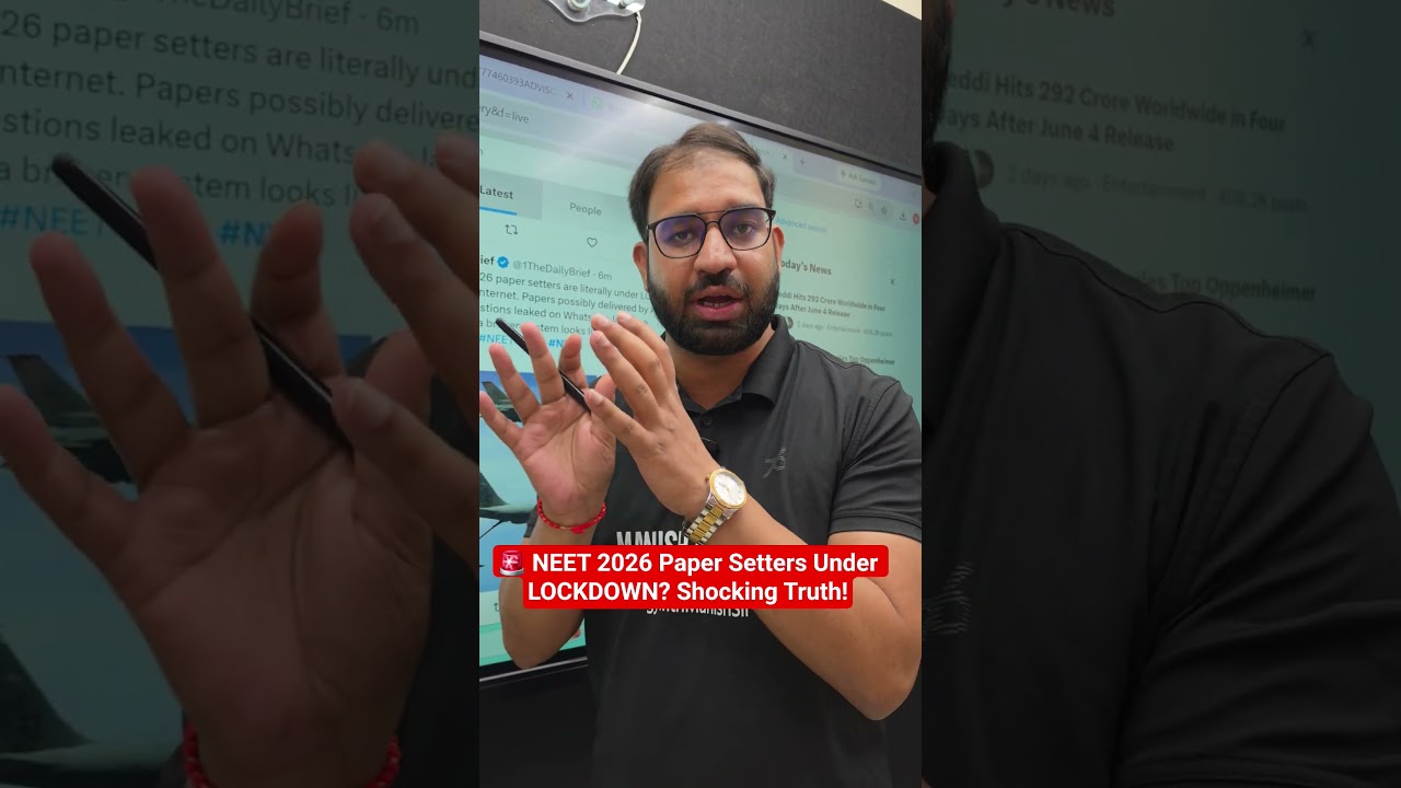 🚨 NEET 2026 Paper Setters Under LOCKDOWN? Shocking Truth!#NEET2026 #NEETUG2026 #NEET