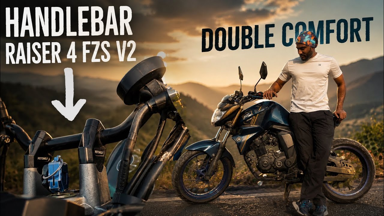 Handlebar Raiser for Yamaha Fzs V2 | Good Sides and Bad Sides of Installing Handlebar Raiser |