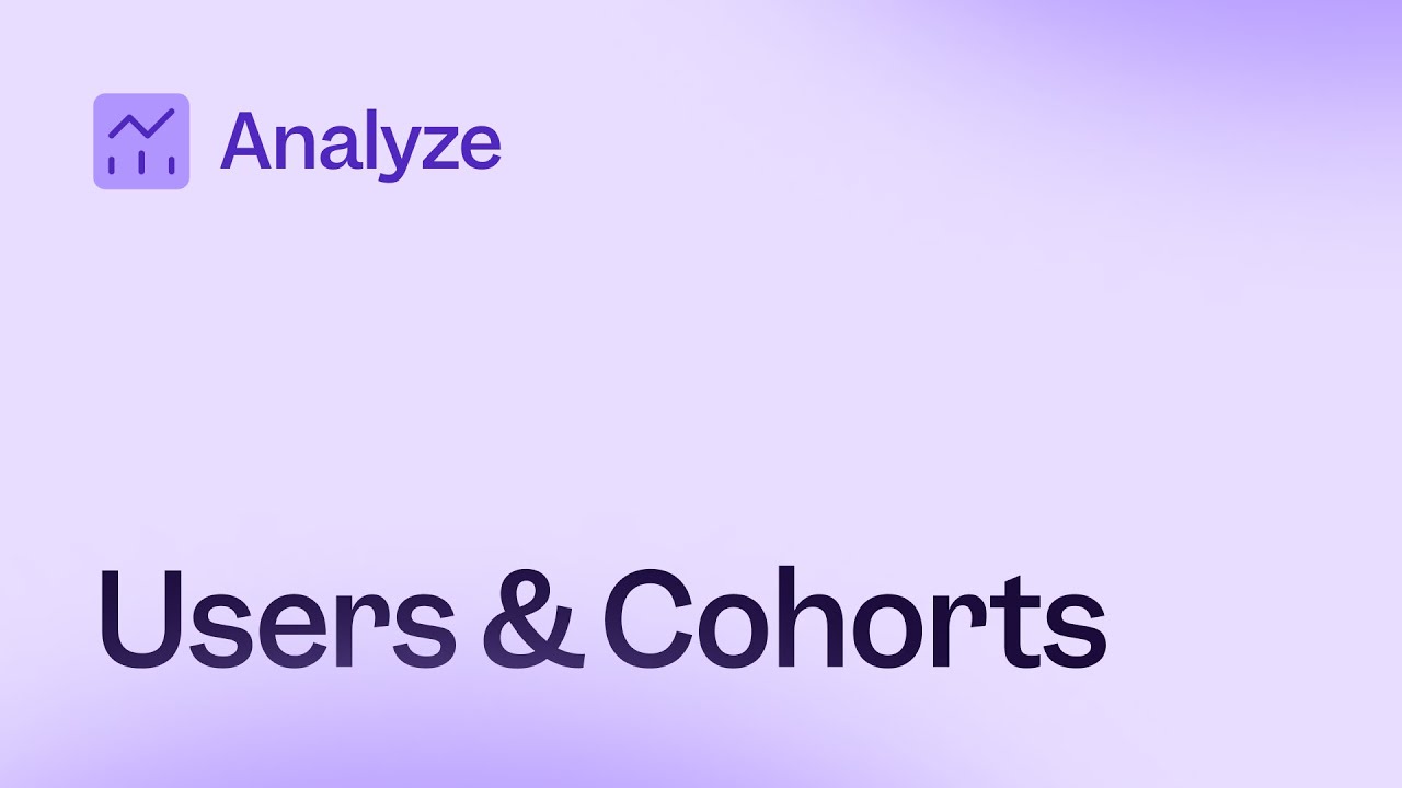 Learn to Use Mixpanel: Users and Cohorts