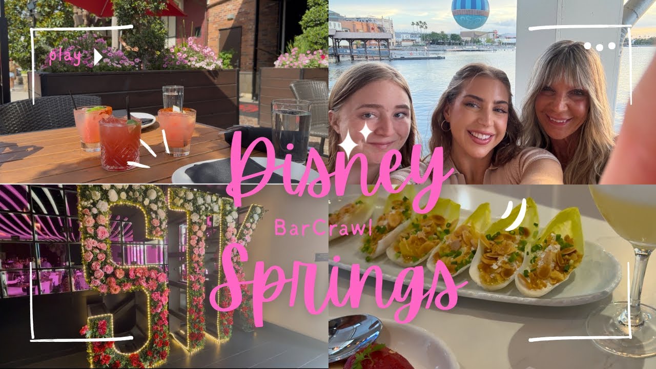 Disney Springs Bar Crawl! Happy Hour Reviews (is it worth it?) and Trying New Things