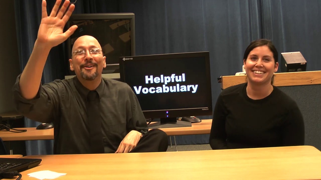 Helpful Vocabulary and 