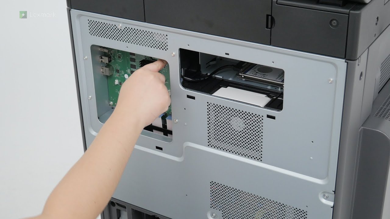 MX930/CX930/CX931/XC9325/XC9335&mdash;Installing the printer hard disk