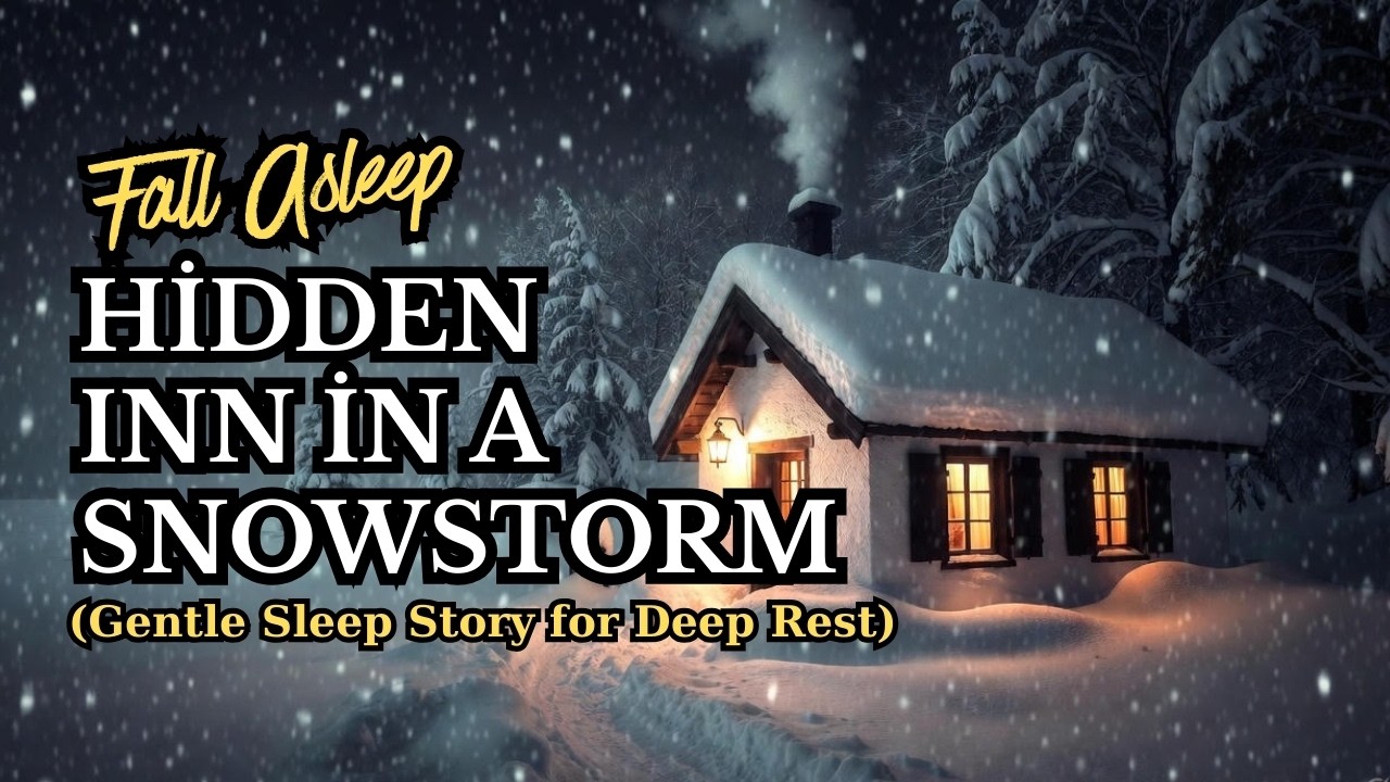 FALL ASLEEP TO a Hidden Inn in a Snowstorm 🌨️  Gentle Sleep Story for Deep Rest