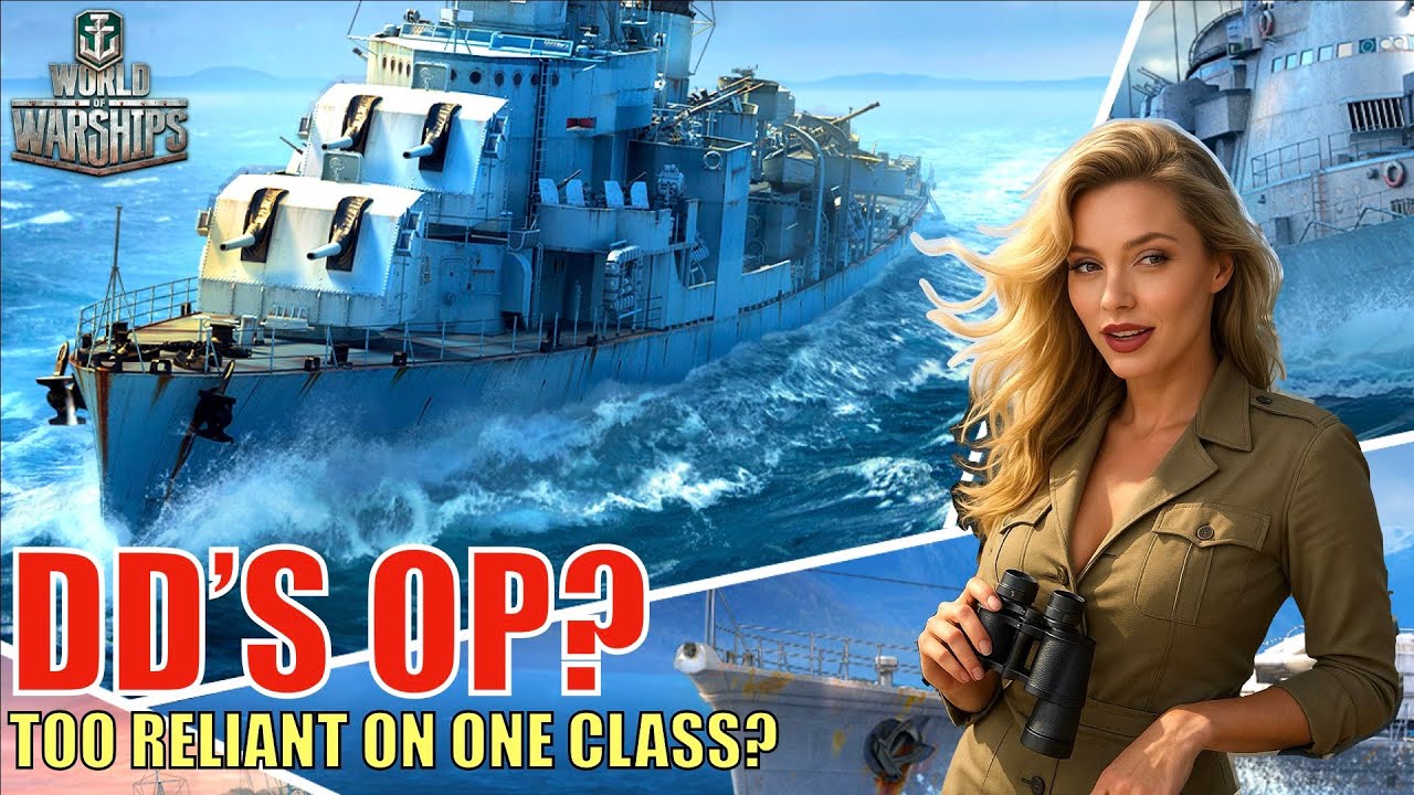 World of Warships сломался? | Слишком много зависело от эсминцев? (Форт USS Gearing)