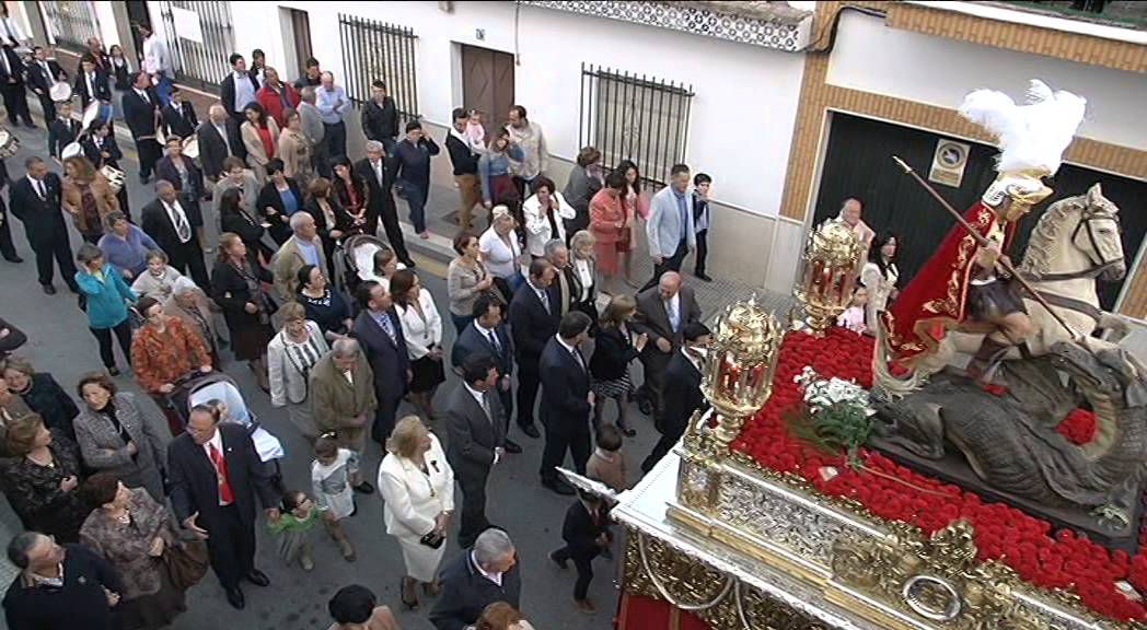 PROCESION SAN JORGE en PALOS DE LA FRONTERA