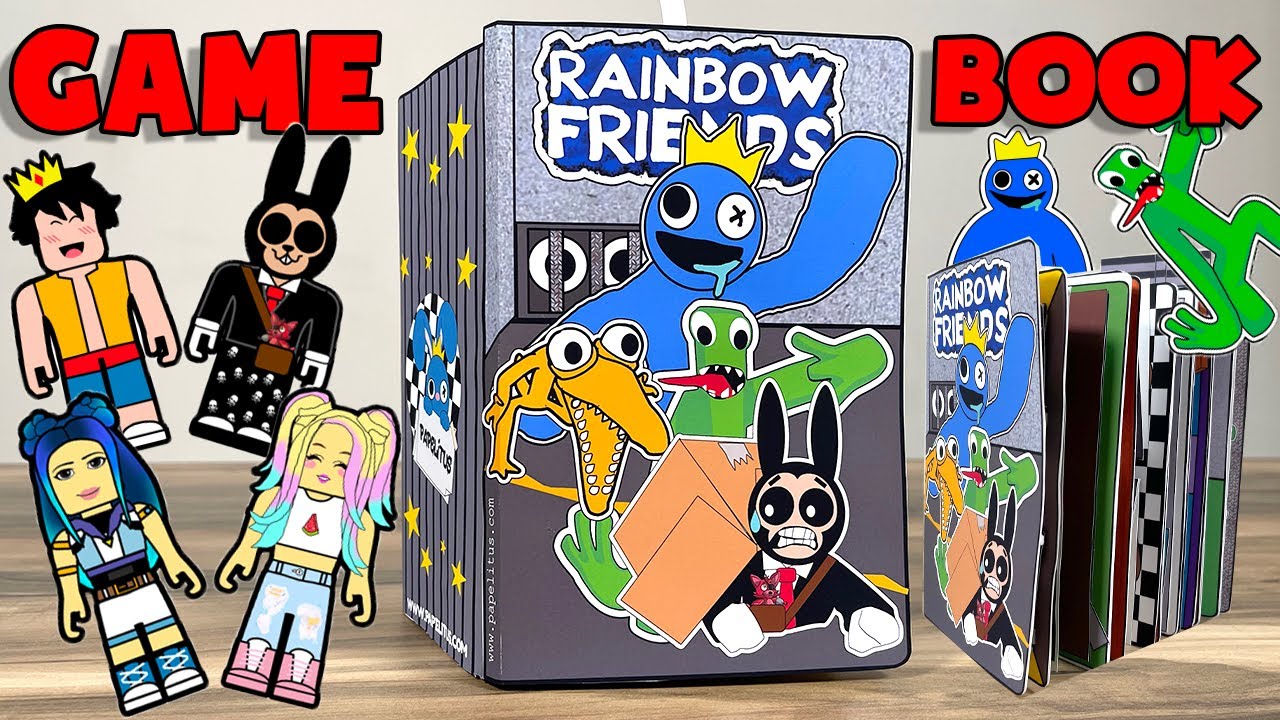 ROBLOX🌈 RAINBOW FRIENDS | Making Game Book | DIY