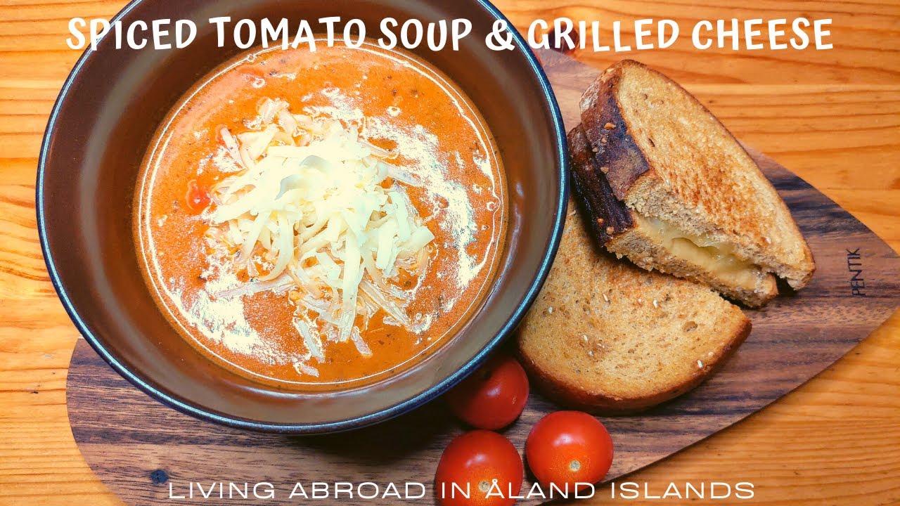 Chunky Spiced Tomato Soup With Grilled Cheese (Comforting & Flavorful)