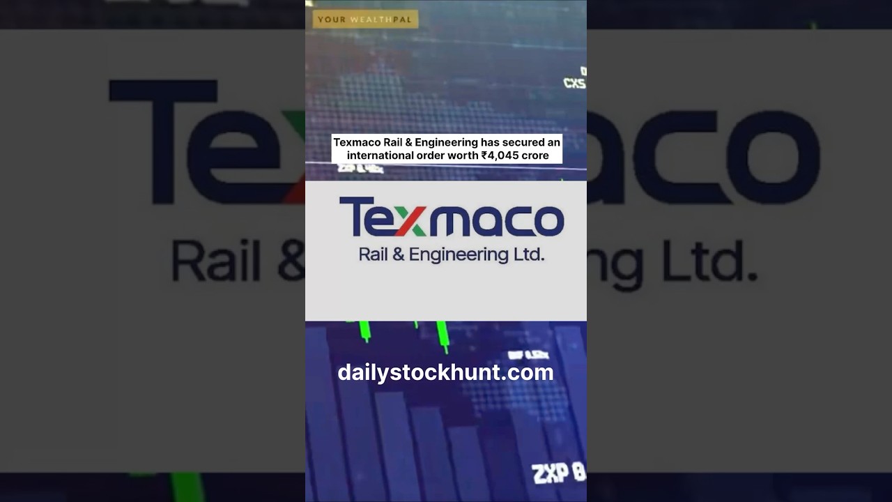 Texmaco Rail bags ₹4,045 crore international order; stock jumps nearly 11% 📈 #stockmarket #stocks