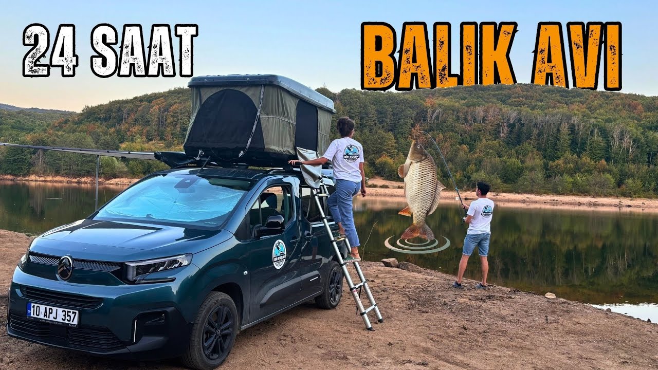 Issız Göl Kenarında Kamp | Balık Avı | Berlingo Campervan