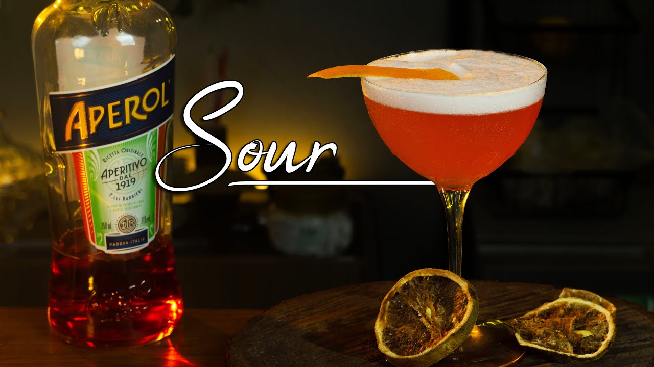 Meu drink FAVORITO com APEROL | RECEITA | Como fazer o Aperol Sour