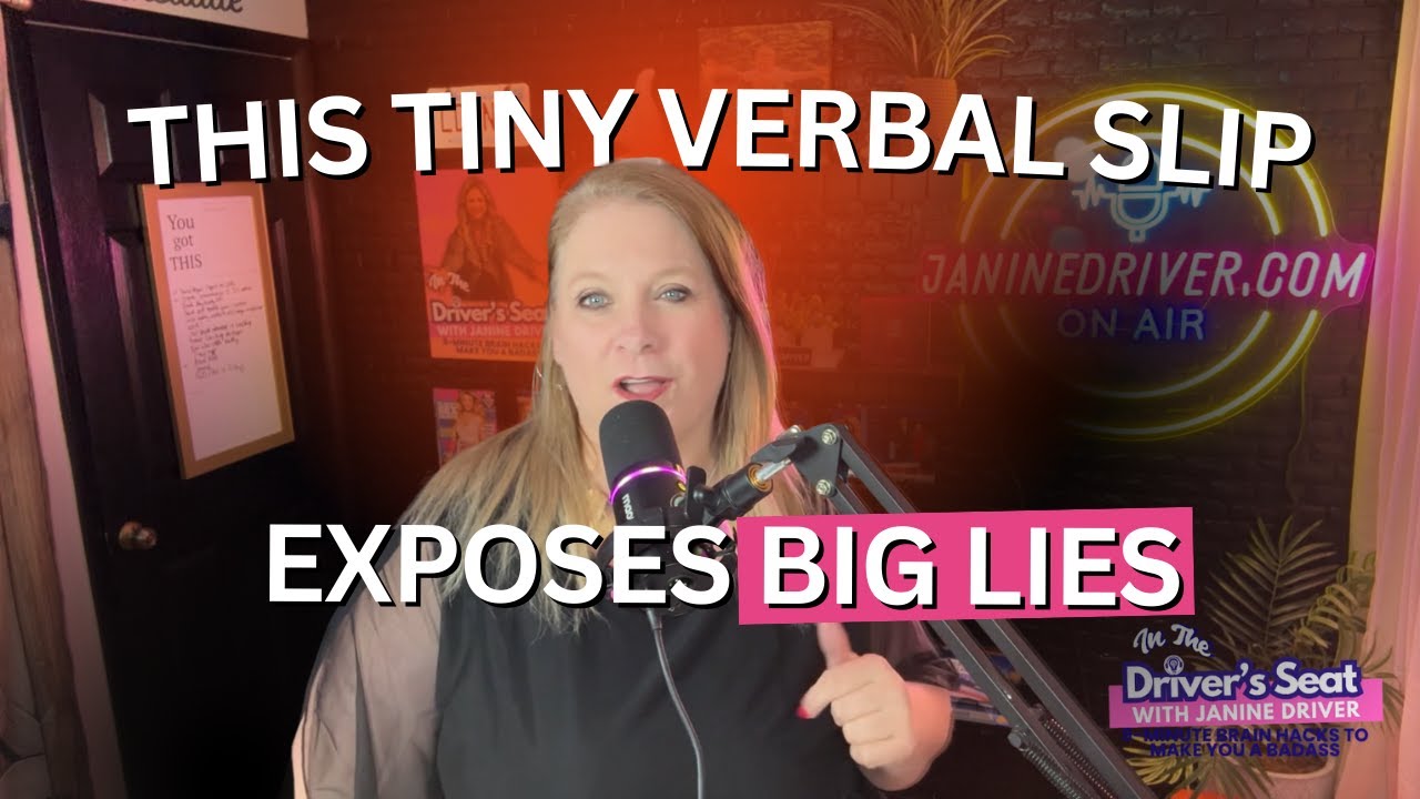 This Tiny Verbal Slip Exposes Big Lies