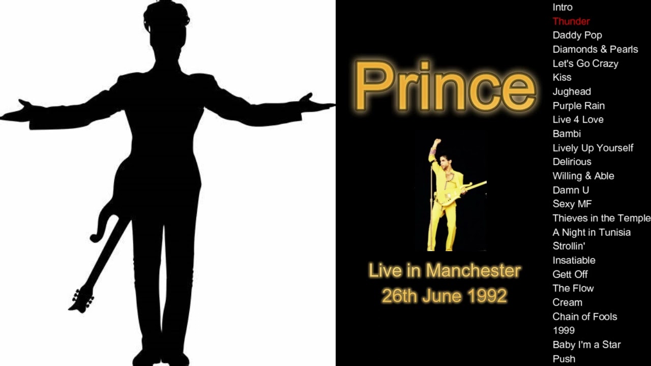 Prince live in concert (audio only) - Diamonds & Pearls Tour - Manchester, England 1992 (RARE)